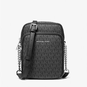 Michael Kors Jet Set Travel Flight Crossbody Bag Black